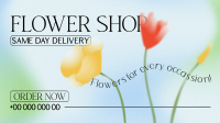 Flower Shop Delivery Facebook Event Cover