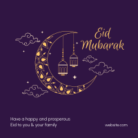 Magical Moon Eid Mubarak Instagram Post