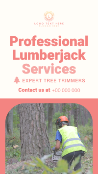 Professional Lumberjack Service Instagram Story