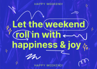 Weekend Joy Postcard