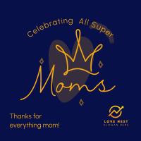 Super Moms Greeting Instagram Post Image Preview