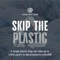 Sustainable Zero Waste Plastic Linkedin Post