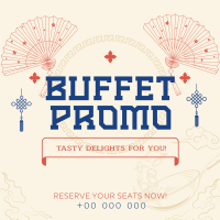 Elegant Oriental Buffet Promo Instagram Post Design