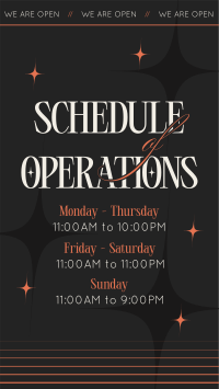 Quirky Operating Hours Instagram Reel Image Preview