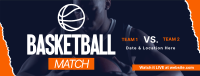 Upcoming Basketball Match Facebook Cover