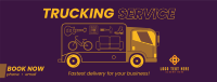 Trucking Service Facebook Cover example 4