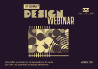 Beginner Design Webinar Postcard