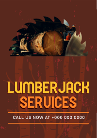 Professional Lumberjack Services Flyer