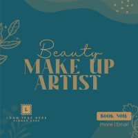 Beauty Make Up Artist Instagram Post Design