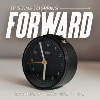 Spring Forward Instagram Post Design