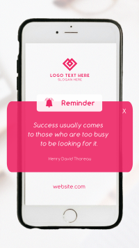 Business Quote Phone Reminder Instagram Reel