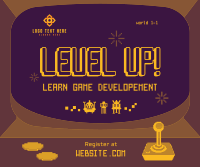 Retro 8bit Game Dev Course Facebook Post