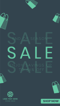 Minimalist End of Season Sale Instagram Story