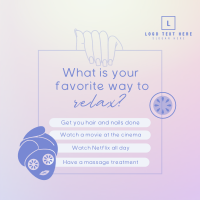 Favorite Relaxation List Instagram Post