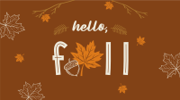 Hello Fall Greeting Facebook Event Cover