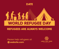 Refugee Day Facts Facebook Post