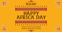 Decorative Africa Day Facebook Ad
