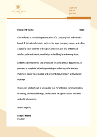 Generic Letterhead example 2