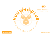 Hunting Club Deer Postcard