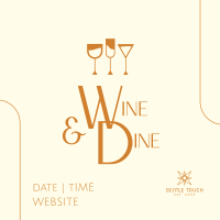 Wine and Dine Night Instagram Post Image Preview