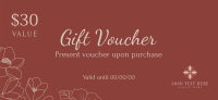 Boutique Gift Certificate example 1