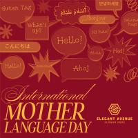 Modern Nostalgia International Mother Language Day Instagram Post