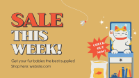 Cat Supplies Sale Animation