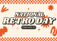 Nostalgic Retro Day Postcard