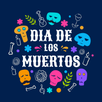 Day of the Dead Doodle  Instagram Post Design