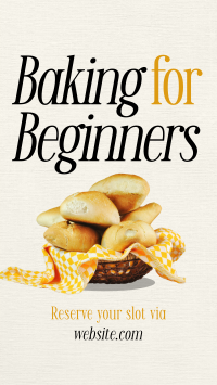 Baking for Beginners Facebook Story