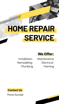 Modern Repair Service Facebook Story