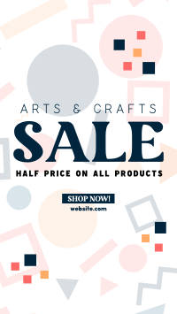 Art Supply Clearance Facebook Story