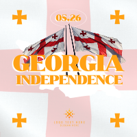 Georgia Independence Day Celebration Linkedin Post Design