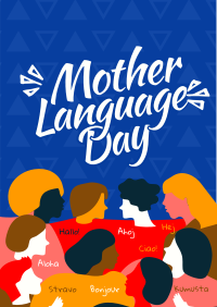 Abstract International Mother Language Day Flyer