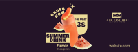 Summer Drink Flavor  Facebook Cover