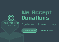 Pixel Donate Now Postcard