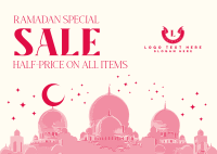 Celebrating Ramadan Sale Postcard