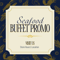 Luxury Seafood Instagram Post Design