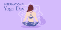 Yoga Day Meditation Twitter Post