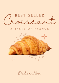 French Croissant Bestseller Poster