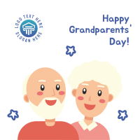 Grandparents Day Illustration Greeting Instagram Post