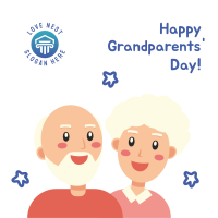 Grandparents Day Illustration Greeting Instagram Post Image Preview