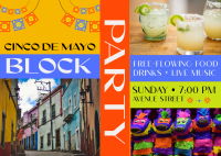 Cinco de Mayo Block Party Postcard