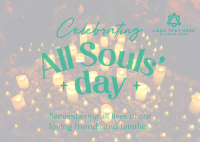 All Souls' Day Celebration Postcard