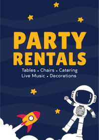 Kids Party Rentals Flyer