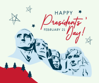 Mount Rushmore Illustration Facebook Post