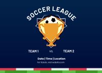 Soccer League Postcard