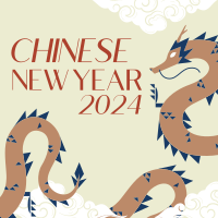 Dragon Lunar Year Linkedin Post Design