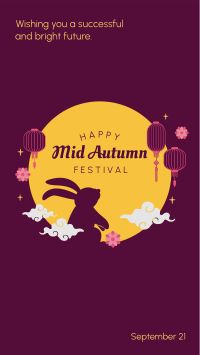 Mid Autumn Festival Rabbit Instagram Story