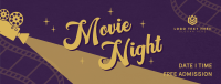 Film Movie Night Facebook Cover Design